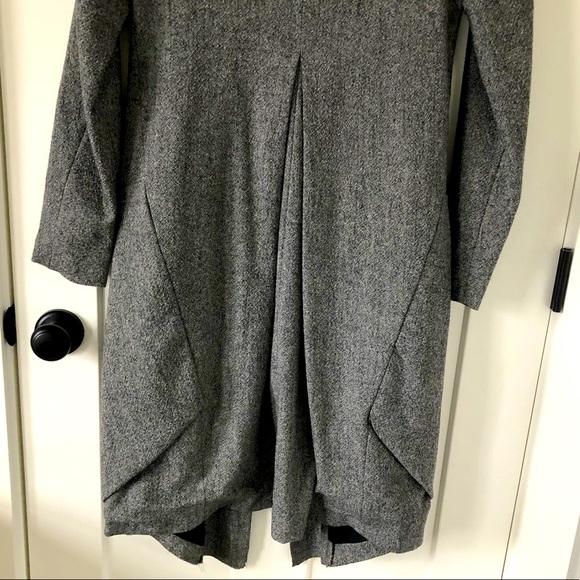 Womens long cardigan grey knit jacket Italy Transit Par-Such evening coat XS S M - Picture 3 of 6